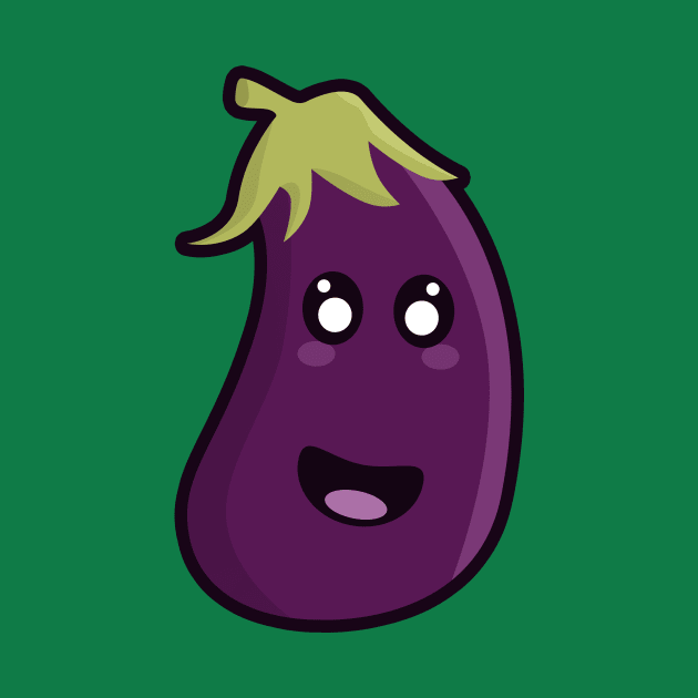 Kawaii Eggplant by KawaiiNir