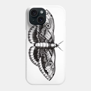 Dramabite Vintage butterfly illustration Phone Case