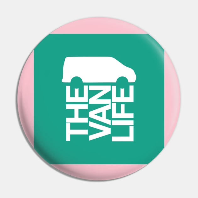 The Van Life Logo (green box) Pin by The Van Life