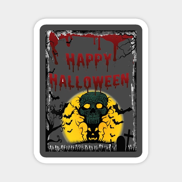 HAPPY HALLOWEEN GIFT Magnet by khadkabanc