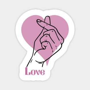 Love hand sign Magnet