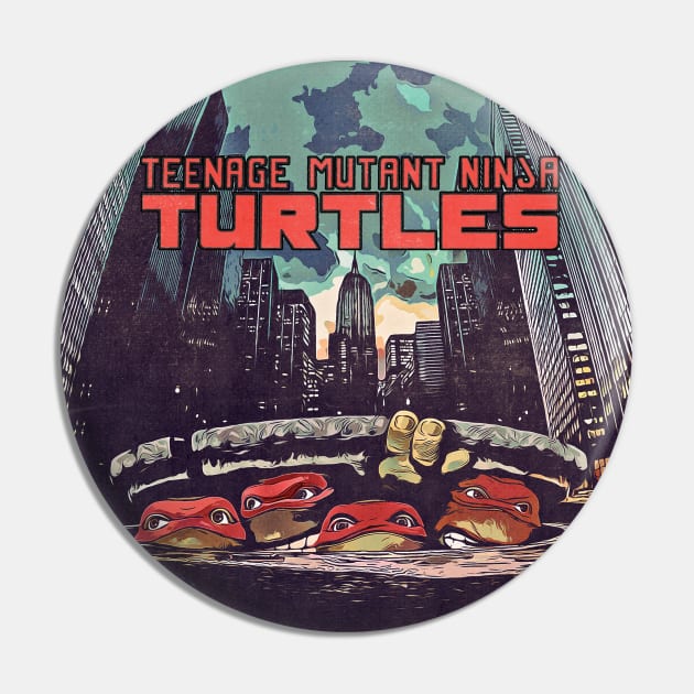 Teenage Mutant Ninja Turtles Comic Style Pin by creativespero