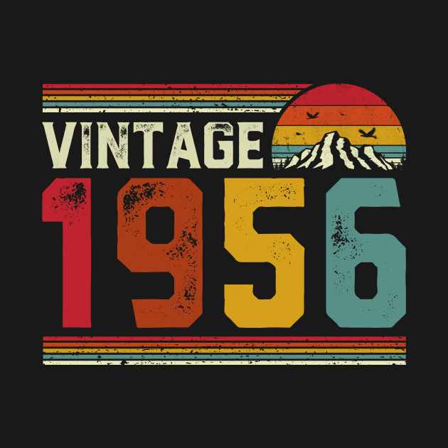 Vintage 1956 Birthday Gift Retro Style by Foatui
