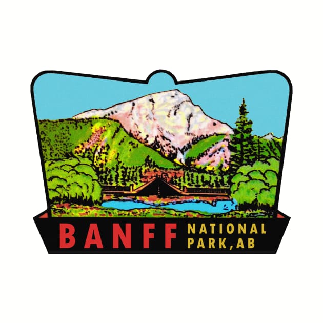 Banff National Park Alberta Vintage by Hilda74