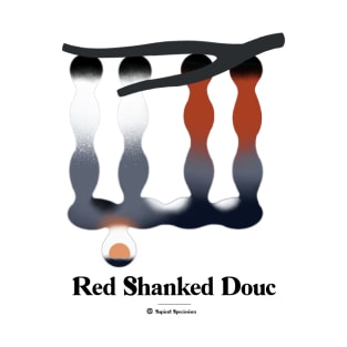 Bold monkey print "red shanked douc" T-Shirt