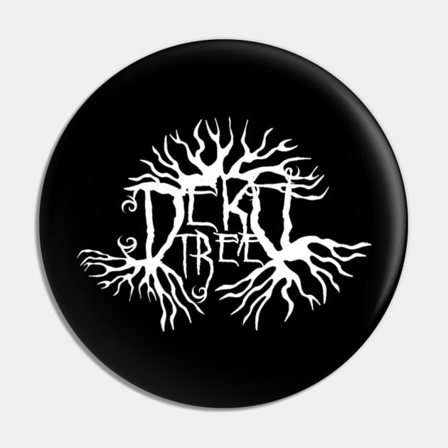 Black Metal Deku Tree Logo Pin by red-leaf