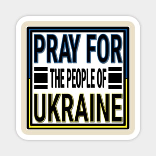 IN SUPPORT OF THE PEOPLE OF UKRAINE - FLAG OF UKRAINE STICKER DESIGN Magnet