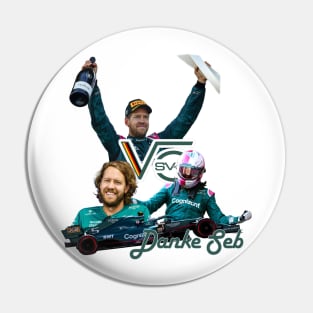 Sebastian Vettel Formula Racing Unisex T-shirt Pin