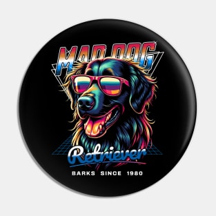 Mad Dog Retriever Dog Pin