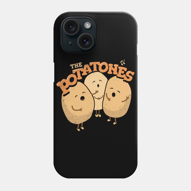 The Potatones - Veggie Pun Singing Trio Phone Case by propellerhead