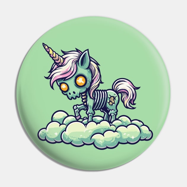 Unicorn Zombie Pin by katzura