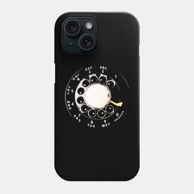 rotary dial telephone Phone Case by Lamink