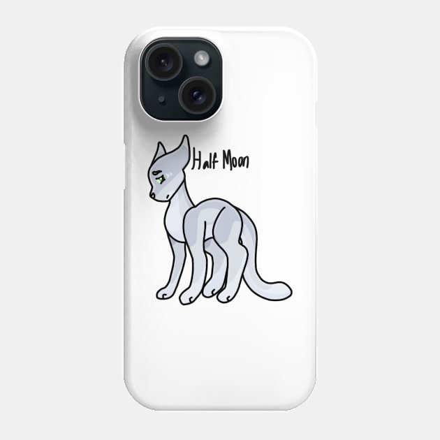 Half Moon (Words) Phone Case by ceolsonart