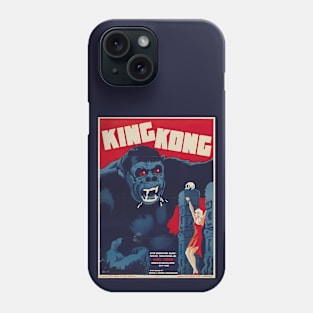 King Kong 1933 Vintage Danish Movie Poster Phone Case