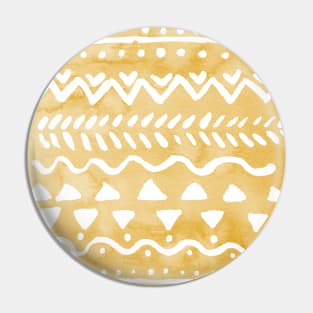 Loose bohemian pattern - orange Pin