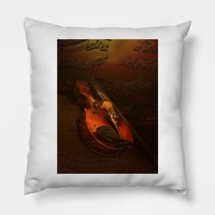 Violin Music Pillow