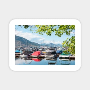 Penticton Marina and Yacht Club Summertime View Magnet