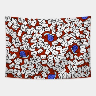 Snail Mail Red Tapestry