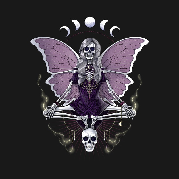 Gothic Skeleton Butterfly by underheaven