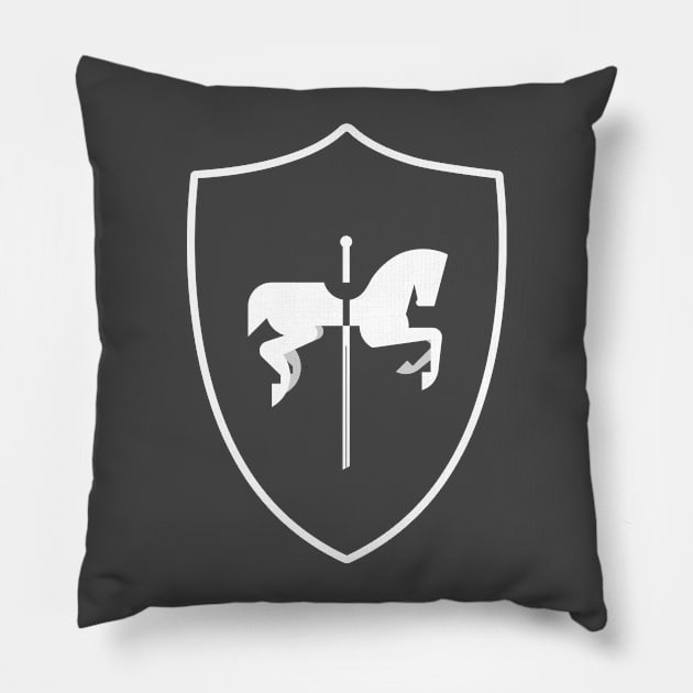 Prince Charming Regal Carrousel Pillow by Nathan Gale