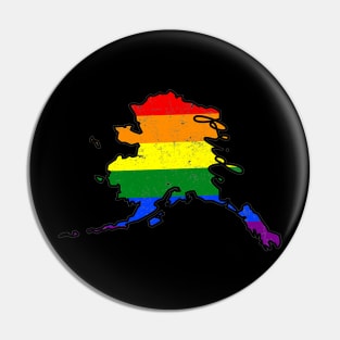 Alaska Gay Pride - LGBT Flag Pin