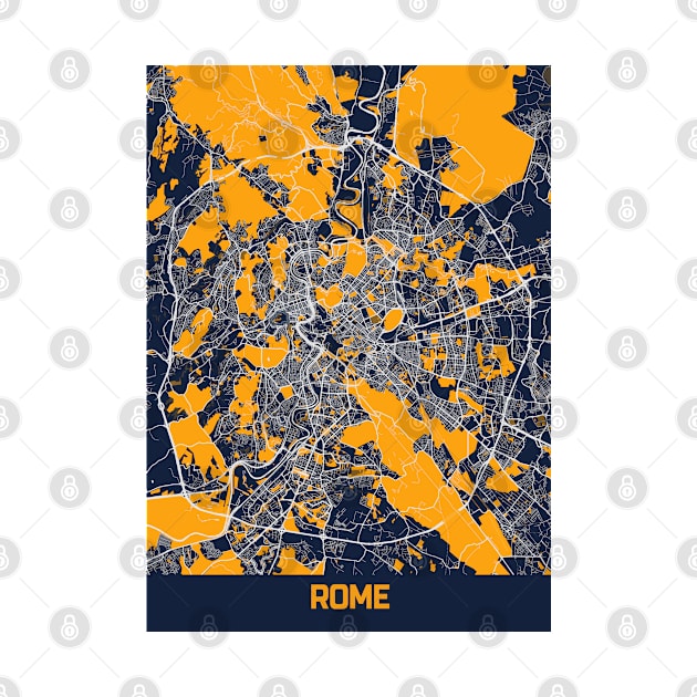 Rome - Italy Bluefresh City Map by tienstencil