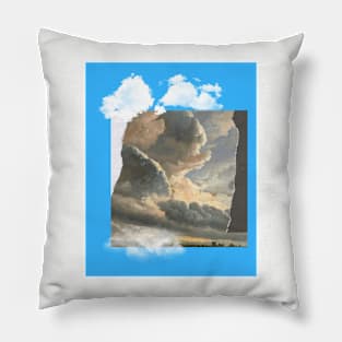 A little cut out and color and classic art remixed Pillow