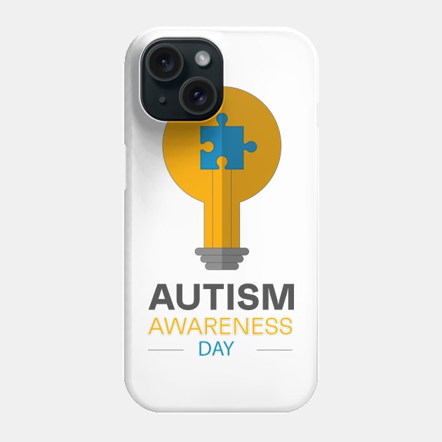 World autism - Awareness day - Puzzle Phone Case by Meow Meow Cat