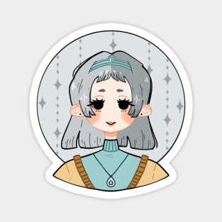 Libra girl - zodiac sign Magnet