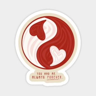 Aesthetic Couples Endless Love Logo Design Magnet