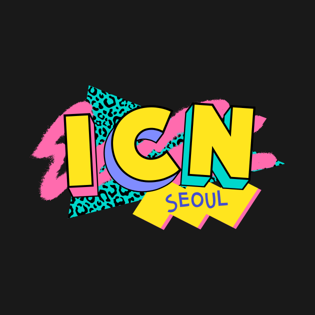 Seoul, South Korea Retro 90s Logo by SLAG_Creative