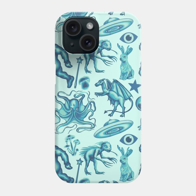 Cryptid All-Over Print Phone Case by Slightly Unhinged