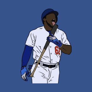 Yasiel Puig Licks the Bat T-Shirt