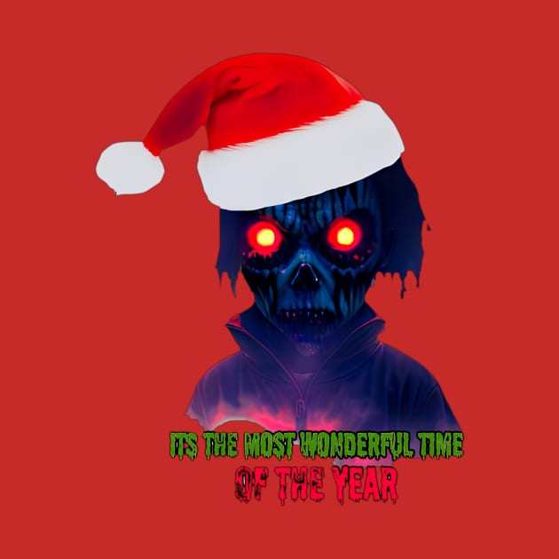 The Most Wonderful Time of the Year Zombie by Atomic City Art