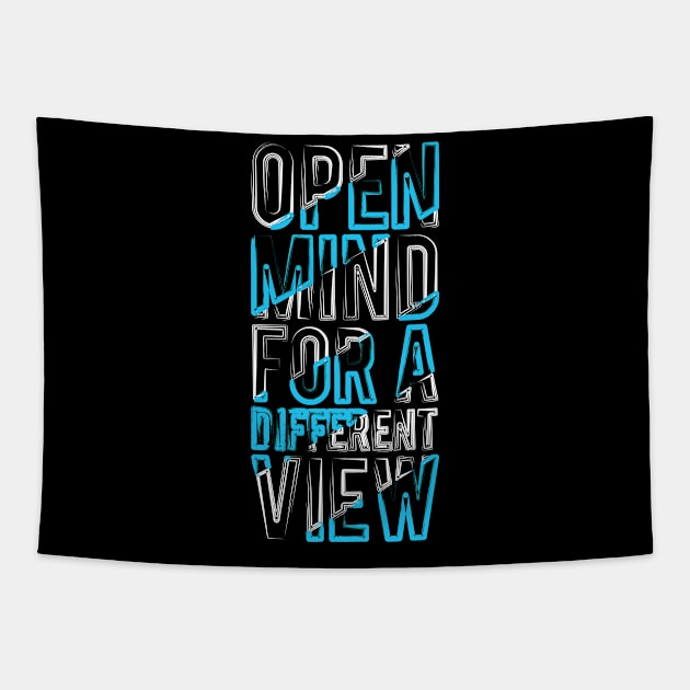 Open Mind For A Different View Tapestry by Mako Design 