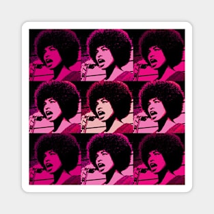 Angela Davis - Superstar in Pinks Magnet