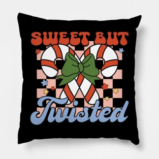 Sweet But Twisted Funny Christmas Gift Pillow