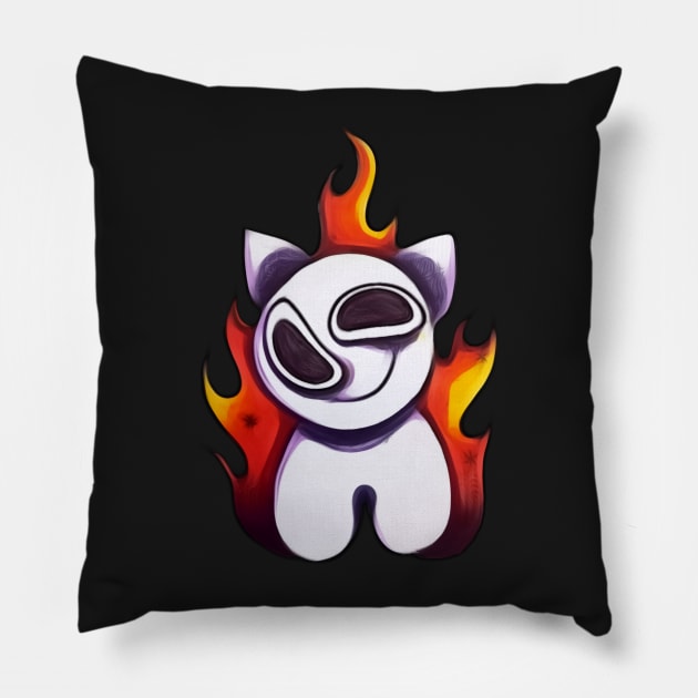 ADHD Swirl on Fire Pillow by AmeUmiShop