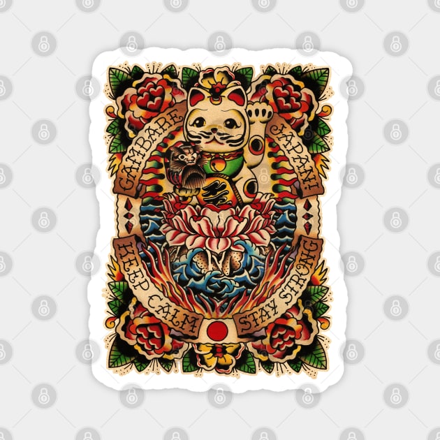 Maneki-neko Magnet by Don Chuck Carvalho