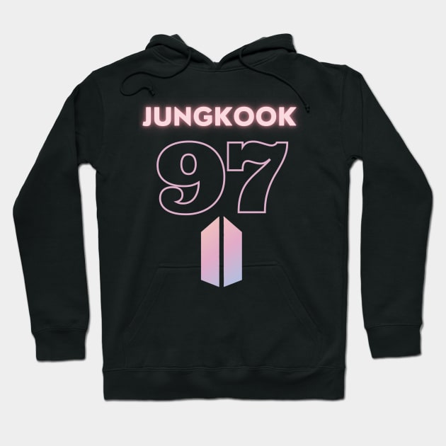 BTS Jungkook 97: Logo - Bts Jungkook - Hoodie | TeePublic