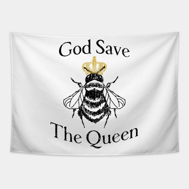 God Save the Queen Tapestry by FontfulDesigns