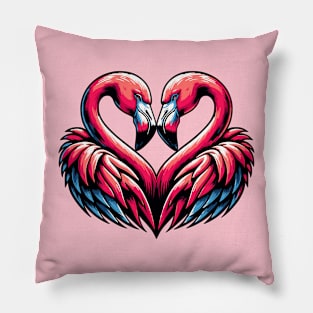 Love is love flamingos Pillow