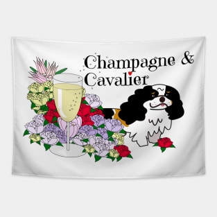 Champagne & Cavalier Tapestry