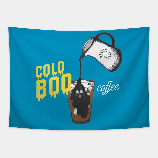 Cold Boo Coffee Tapestry by denbecka