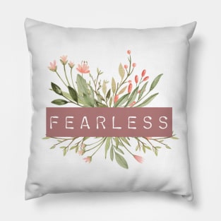 Fearless Floral Design Pillow