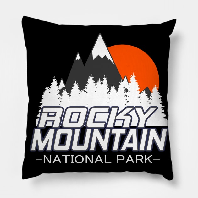 Rocky Mountain National Park Colorado Pillow by ChrisWilson