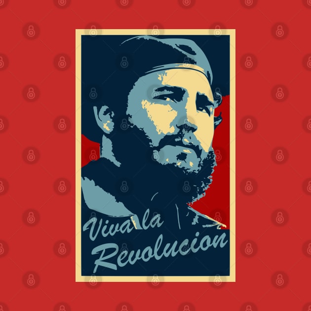 fidel castro poster by bumblethebee