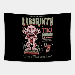 Labyrinth Tiki Lounge - Creepy Cute Hawaii Vacation Horror Tapestry