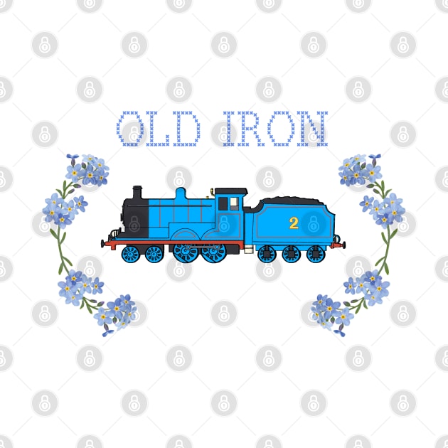 "Old Iron" not-so-cross-stitch – Edward the Blue Engine by sleepyhenry