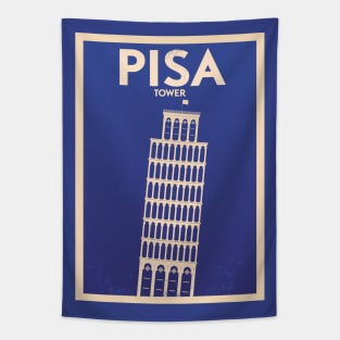 Pisa Poster Design Tapestry